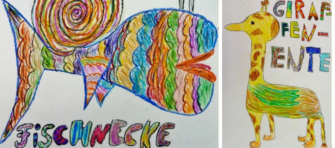 Wortkreationen_SSchreiben_Tiere Schreibexperimente-Fantasie-Lernen